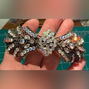 Vintage Ornate Jeweled Hair Barrette